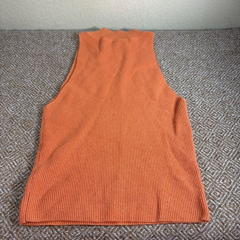 FRAME Womens sleeveless Ribbed Knit Top Sz XS Boho Luxury - Picture 7 of 9